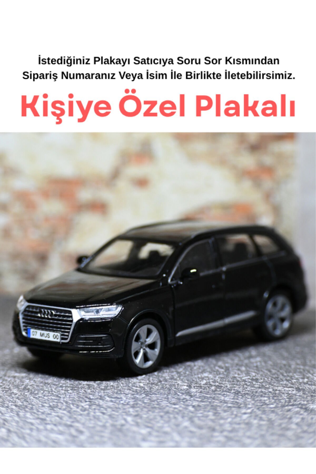 AUDİ Q7 METAL ARABA SİYAH