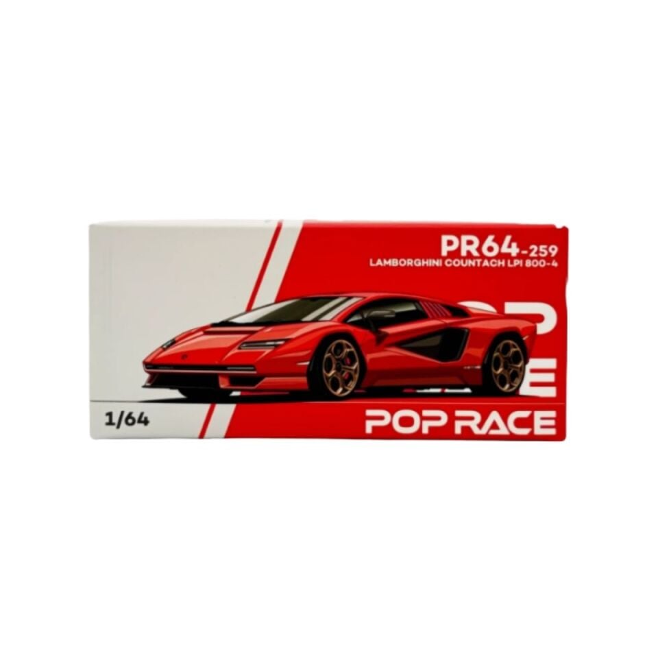 Pop Race Lamborghini Countach LPI 800-4 1:64 Diecast Model Araba PR64-259