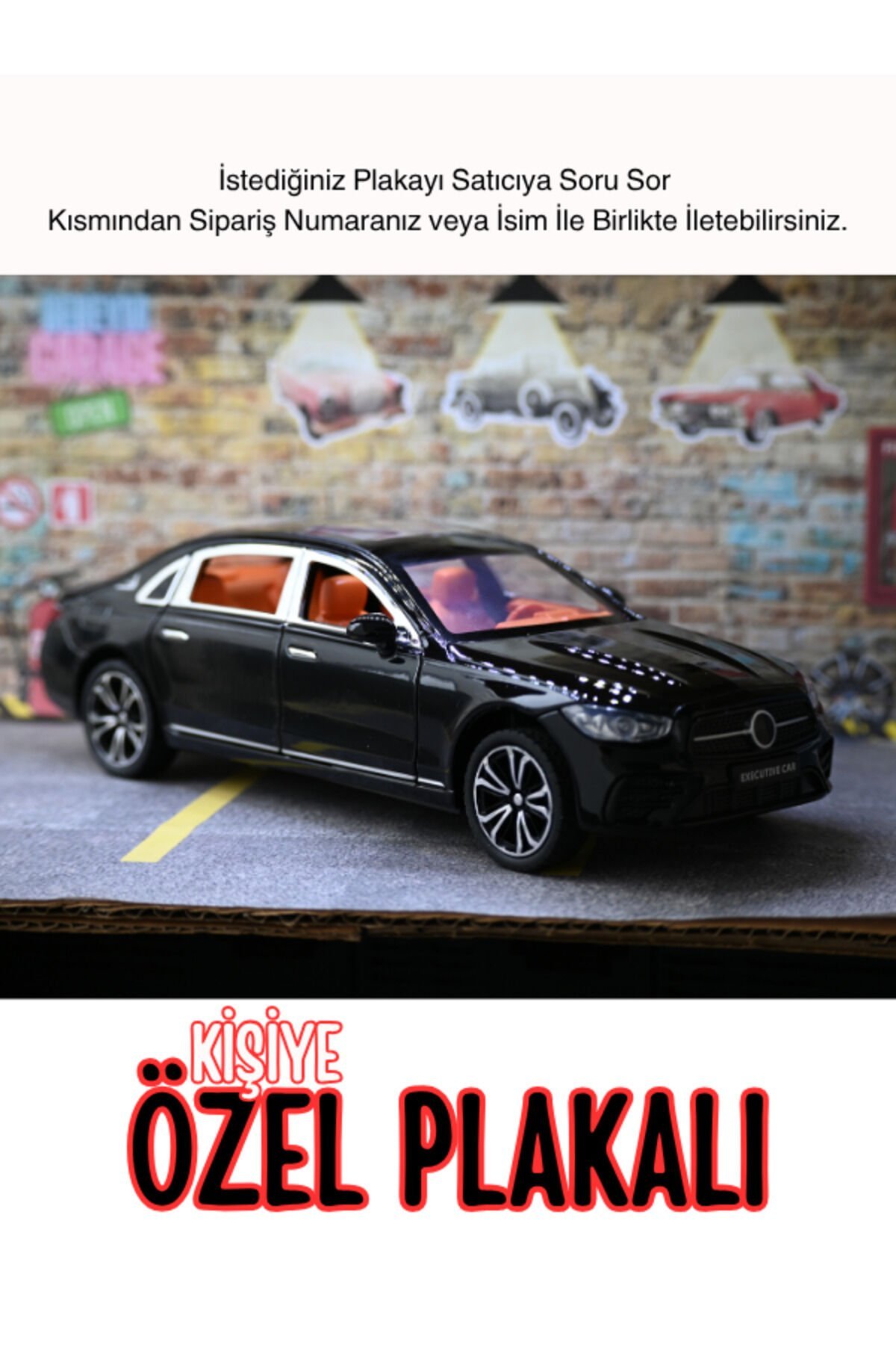 MERCEDES C200 METAL ARABA 1:24 SİYAH