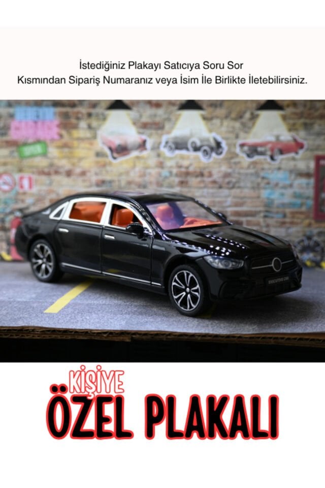 MERCEDES C200 METAL ARABA 1:24 SİYAH