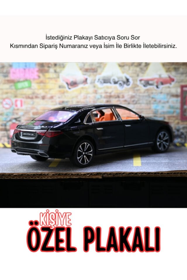 MERCEDES C200 METAL ARABA 1:24 SİYAH