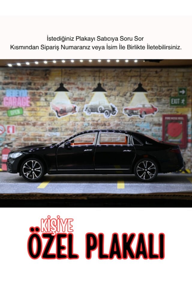 MERCEDES C200 METAL ARABA 1:24 SİYAH