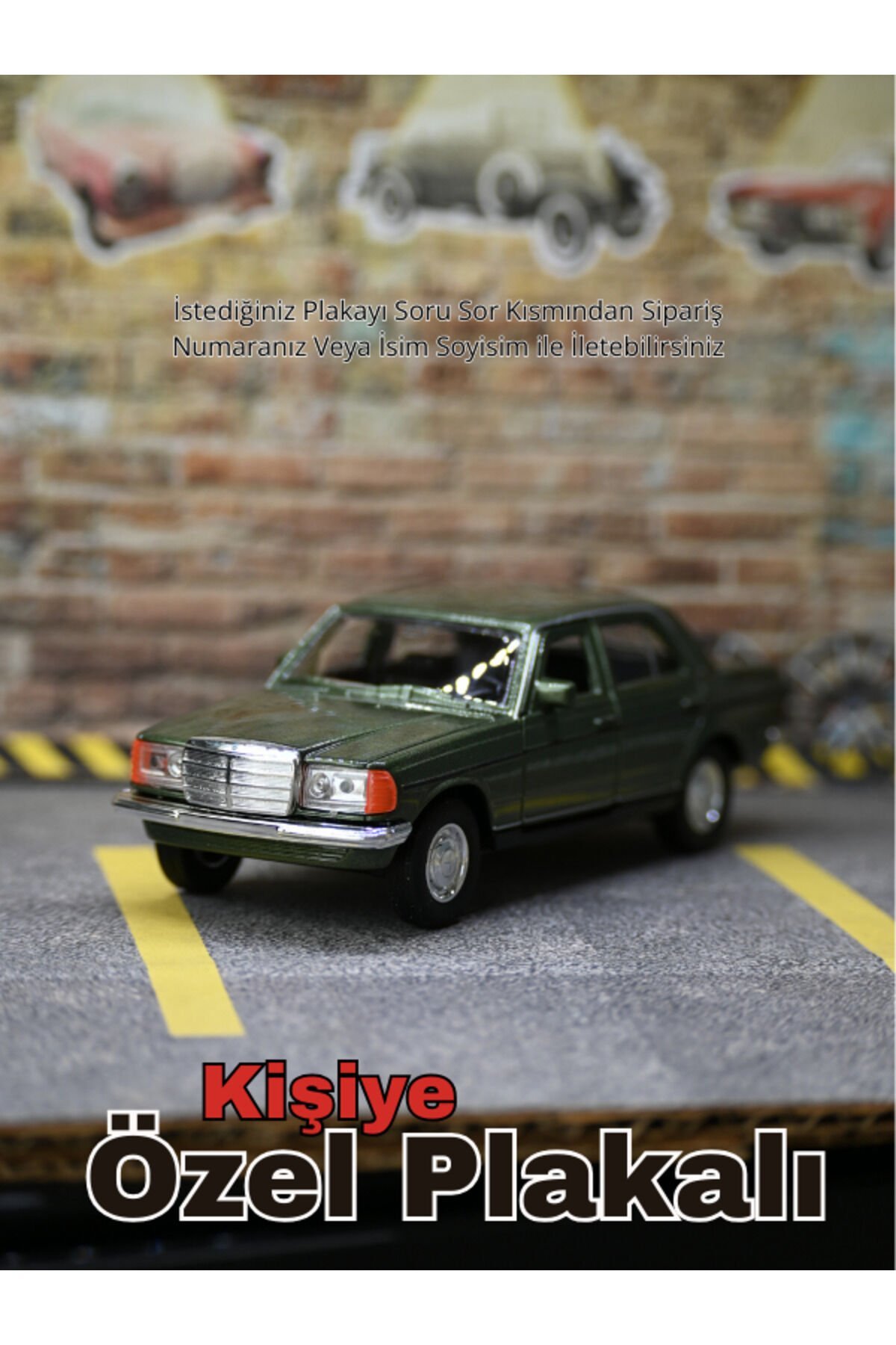 Mercedes W123 Metal Araba YEŞİL