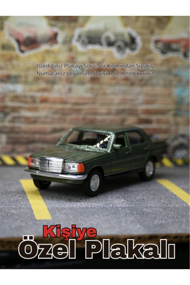 Mercedes W123 Metal Araba YEŞİL
