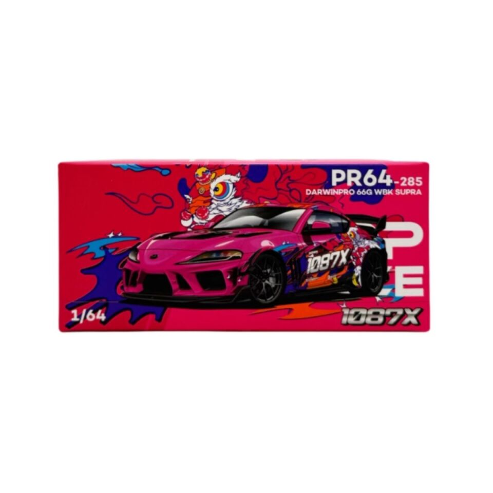 Pop Race Toyota GR Supra Darwinpro 66G Widebody 1:64 Diecast Model Araba PR64-285