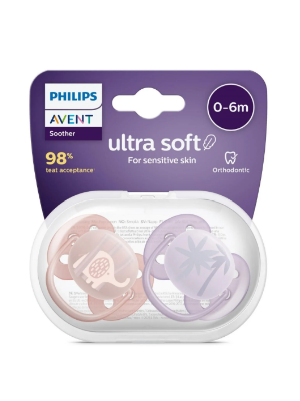 AVENT ULTRA YUMUŞAK EMZİK 0-6 AY KIZ 2'Lİ
