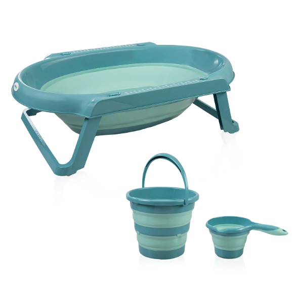 Babyjem Katlanır Banyo Seti Turkuaz 59604