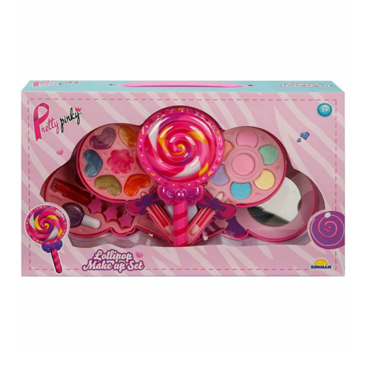 Sunman Lolipop Şekilli 4 Katlı Makyaj Güzellik Seti