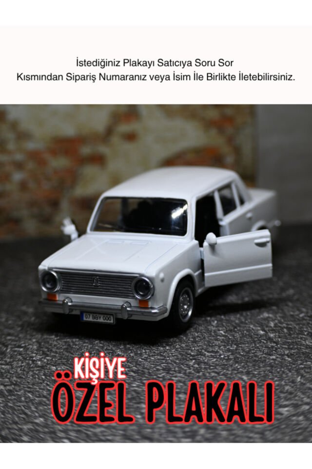 Çek Bırak Metal Araba Murat 124 Sesli Ve Işıklı (K