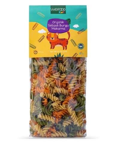 Wefood Organik Sebzeli Burgu Makarna 250g
