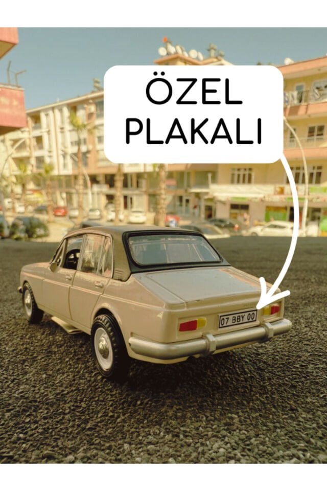 Kişiye Özel Plakalı Anadol Metal Araba Sesli Ve Iş