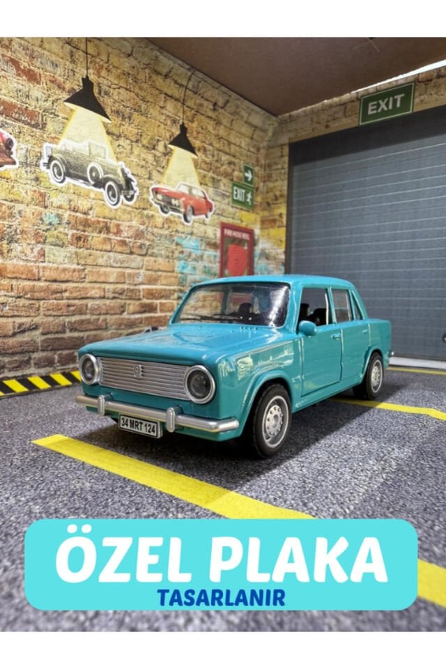 Kişiye Özel Plakalı Murat 124 Metal Araba - Çek Bı