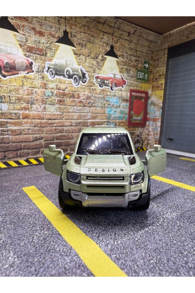 Land Rover Defender Jeep Metal Araba - Çek Bırak O