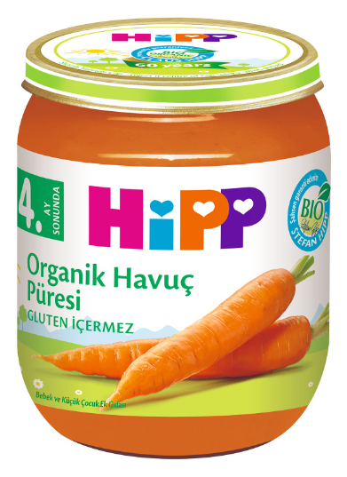 Hipp Organik Elmalı Havuç Püresi 125 g