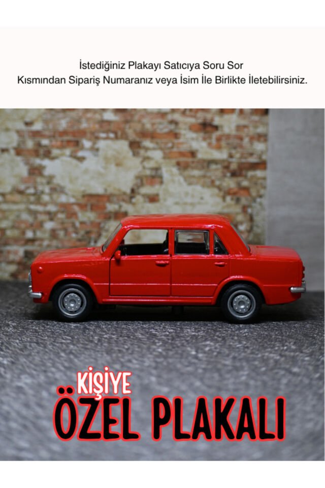 Özel Plaka Murat 124 Metal Araba Sesli Işıklı BBYB