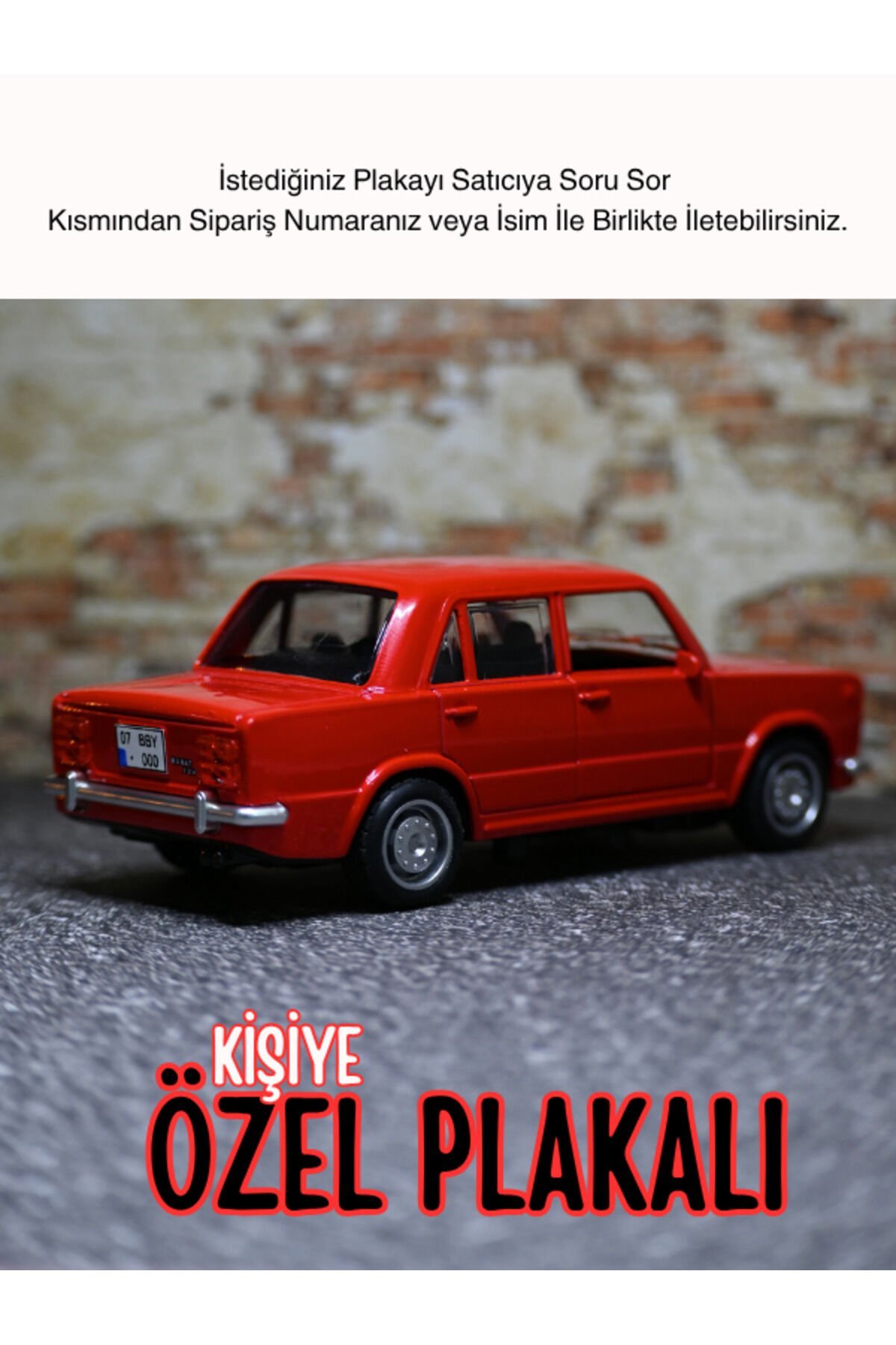 Özel Plaka Tasarımlı Kişiye Özel Murat 124 Metal A