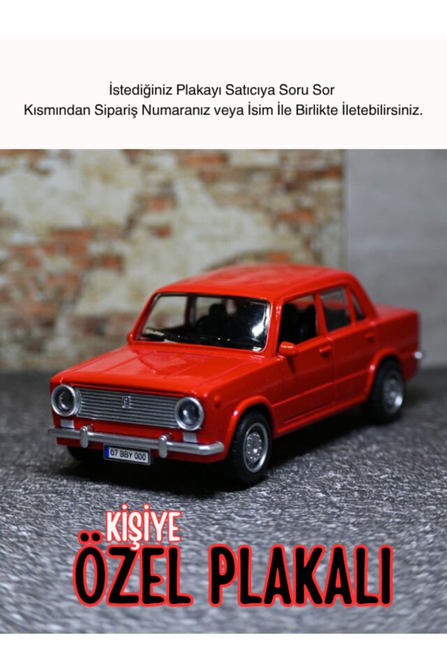 Özel Plaka Tasarımlı Kişiye Özel Murat 124 Metal A