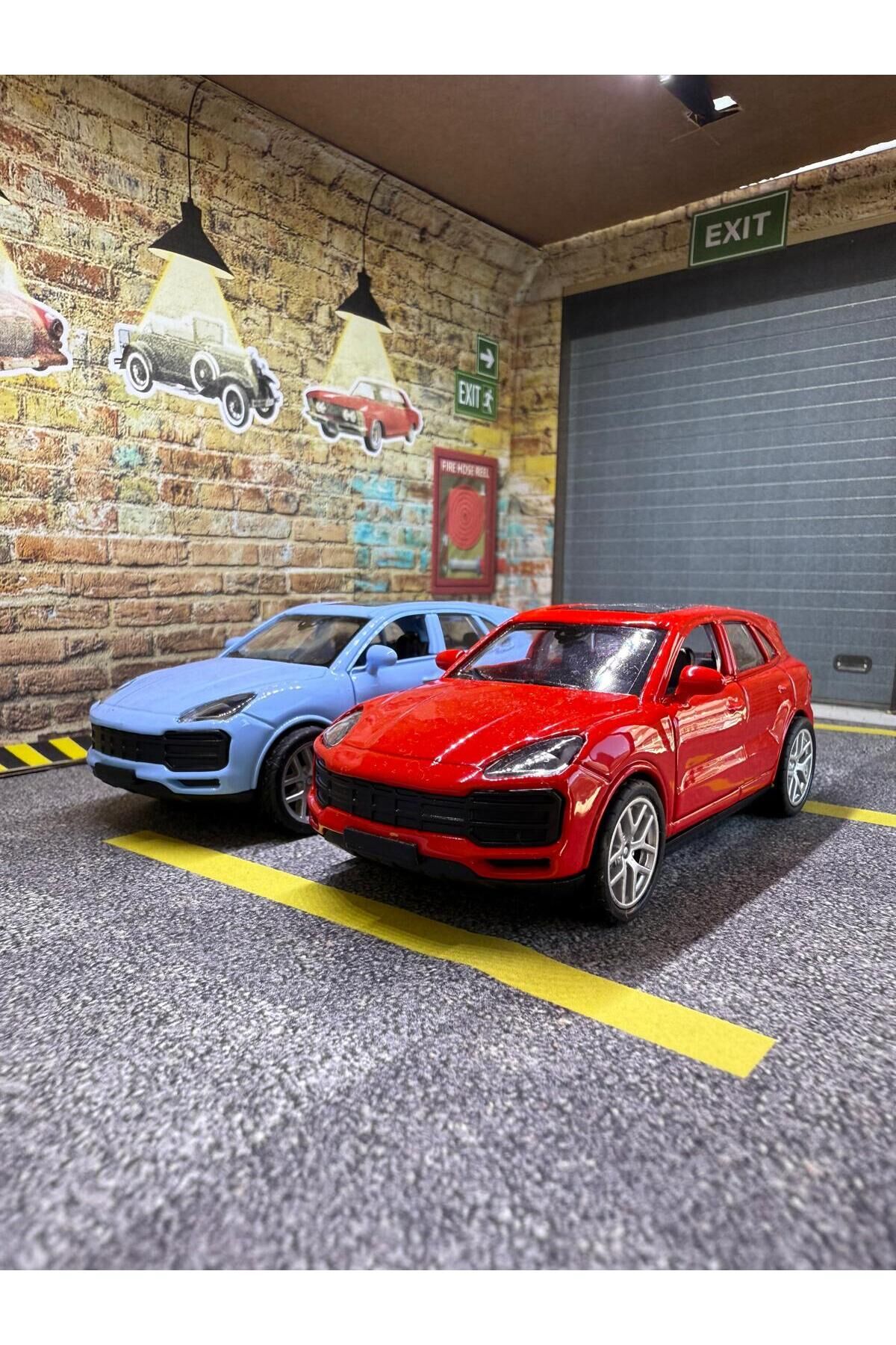 Porsche Cayenne Metal Araba - Çek Bırak Porsche Ca