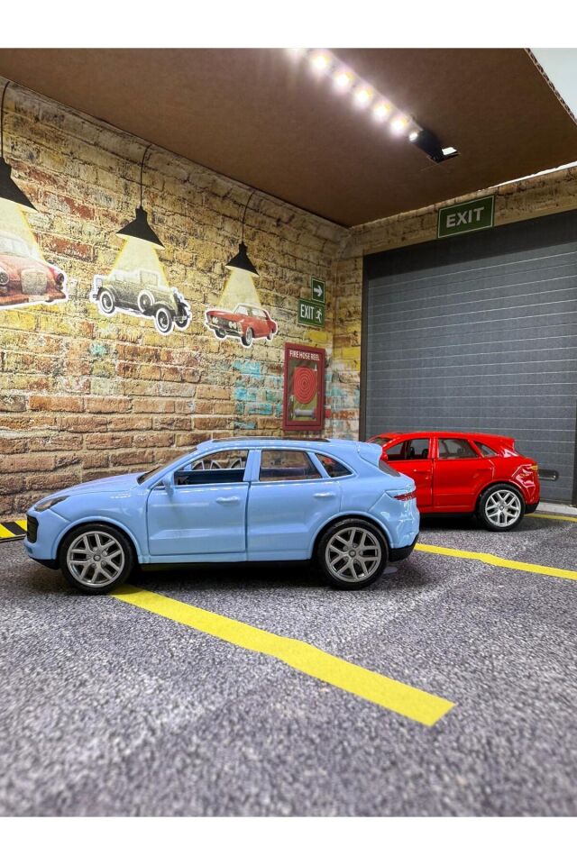 Porsche Cayenne Metal Araba - Çek Bırak Porsche Ca