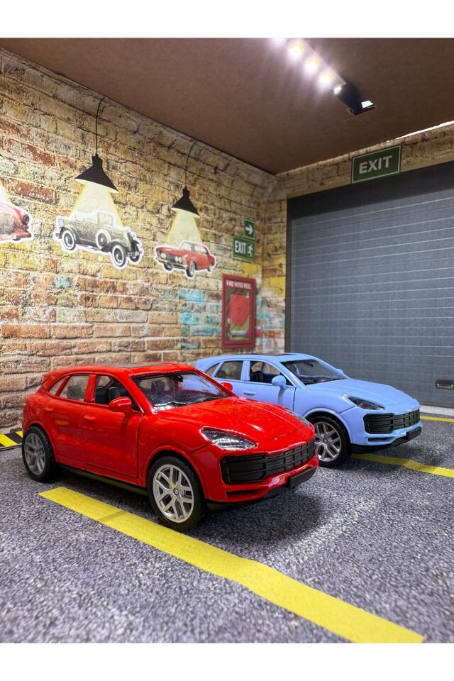 Porsche Cayenne Metal Araba - Çek Bırak Porsche Ca