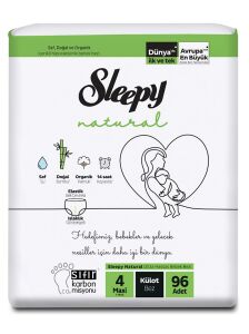Sleepy Natural Külot Bebek Bezi 4 (Maxi) Beden-96 Adet