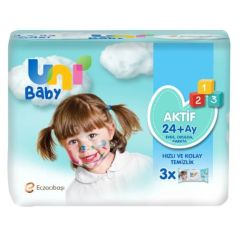 Uni Baby Aktif Simple Clean Islak Mendil 3x52'li