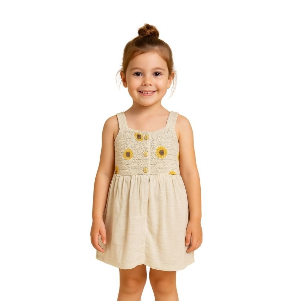 Payto Kids Dokuma Yazlık Elbise 10932