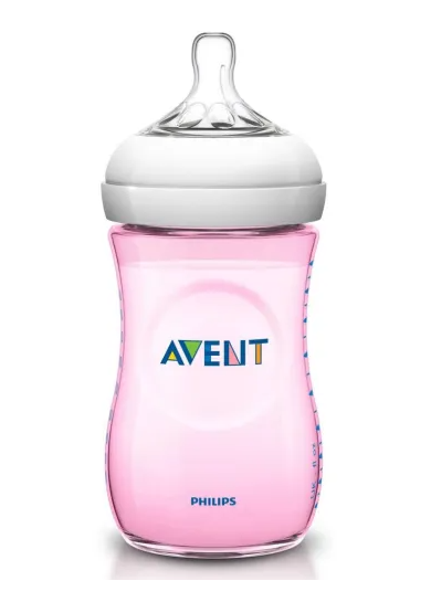 Avent Natural Pp Yavas Akış Biberon 260 ml 1 Ay+ Pembe