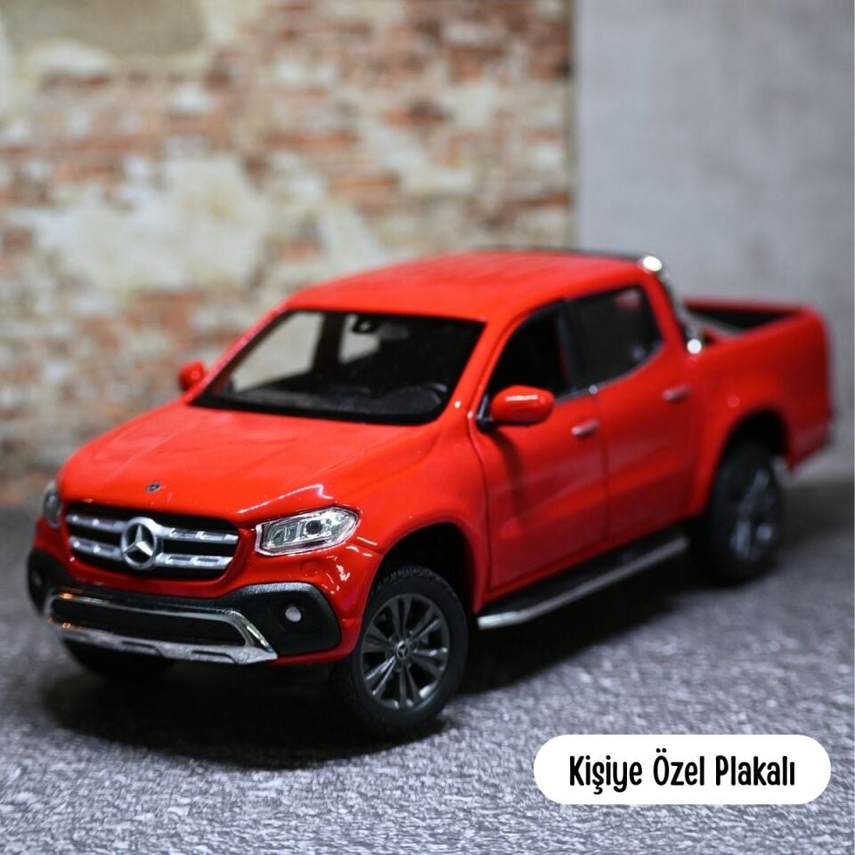 Welly Mercedes-Benz X-Class 1:24 metal araba - Kişiye Özel Plakalı Araba