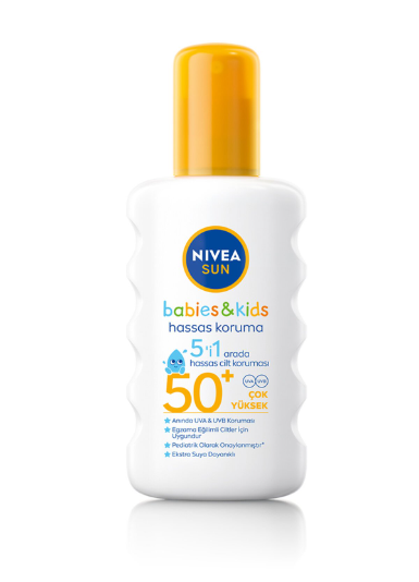 Nıvea Sun Çoçuk Hassas Güneş Spreyi SPF50+ 200ML