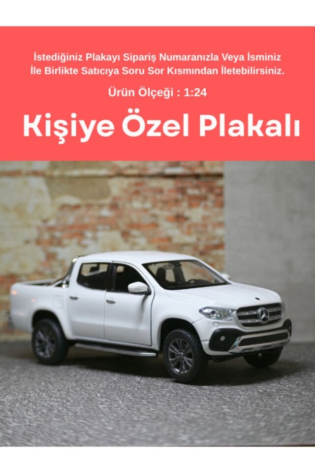 WELLY MERCEDES X-CLASS METAL ARABA 1:24 BEYAZ