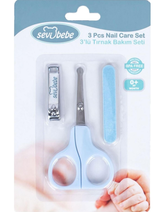 Sevi Bebe Tırnak Makası Seti Mavi
