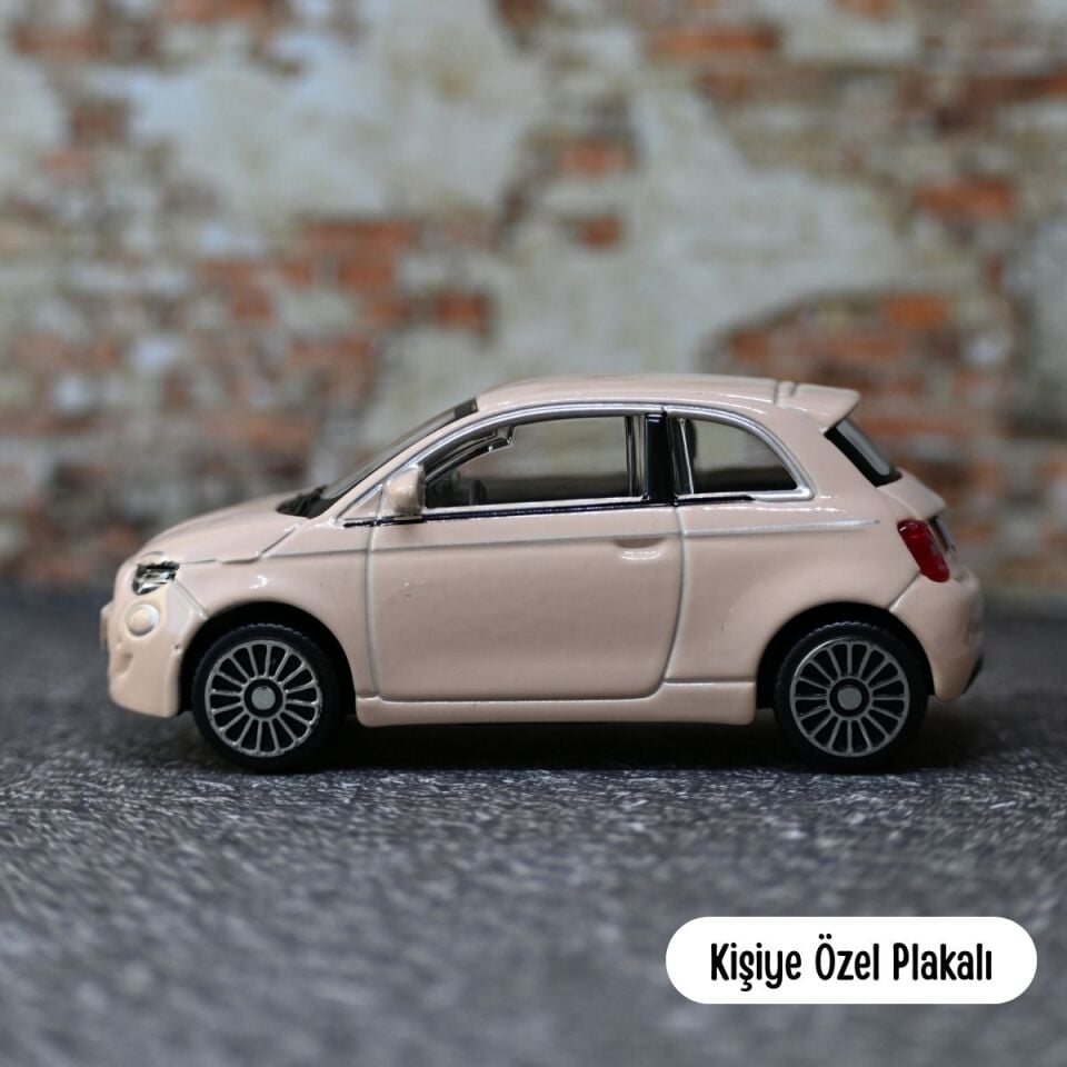 BRAGO 1:43 FİAT 500 METAL ARABA PEMBE