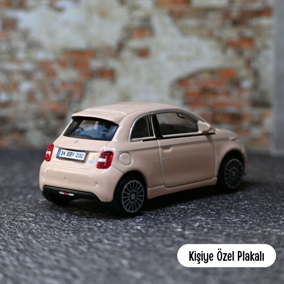 BRAGO 1:43 FİAT 500 METAL ARABA PEMBE