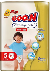Goon İkiz Paket Külot Bebek Bezi Premium Soft 5 (Junıor) Beden-15 Adet