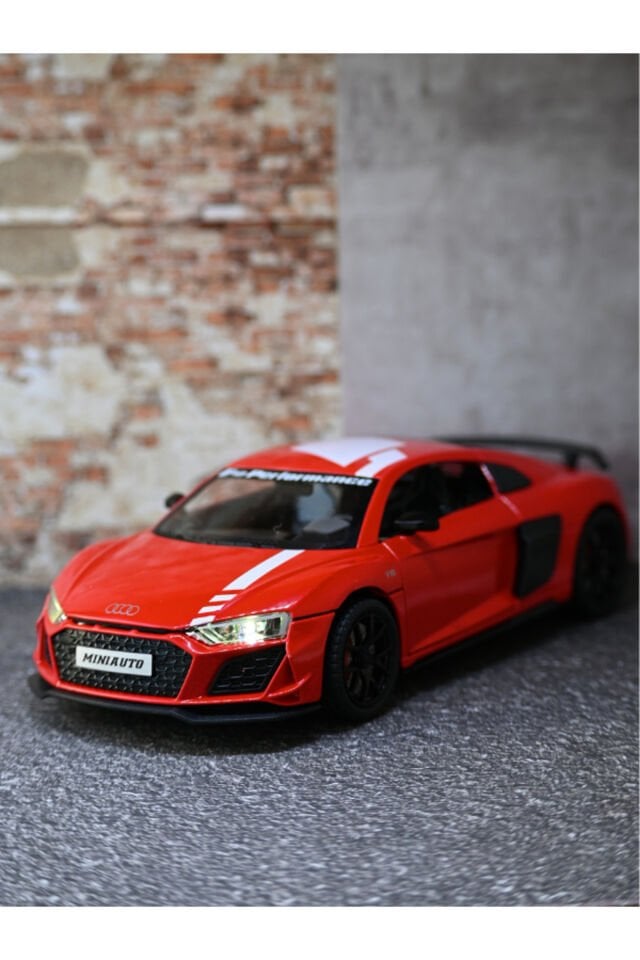 AUDİ R8 METAL ARABA KIRMIZI