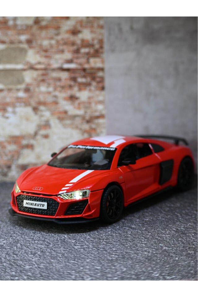 Audi R8 Metal Oyuncak Araba 1:24 Ölçek Kırmızı