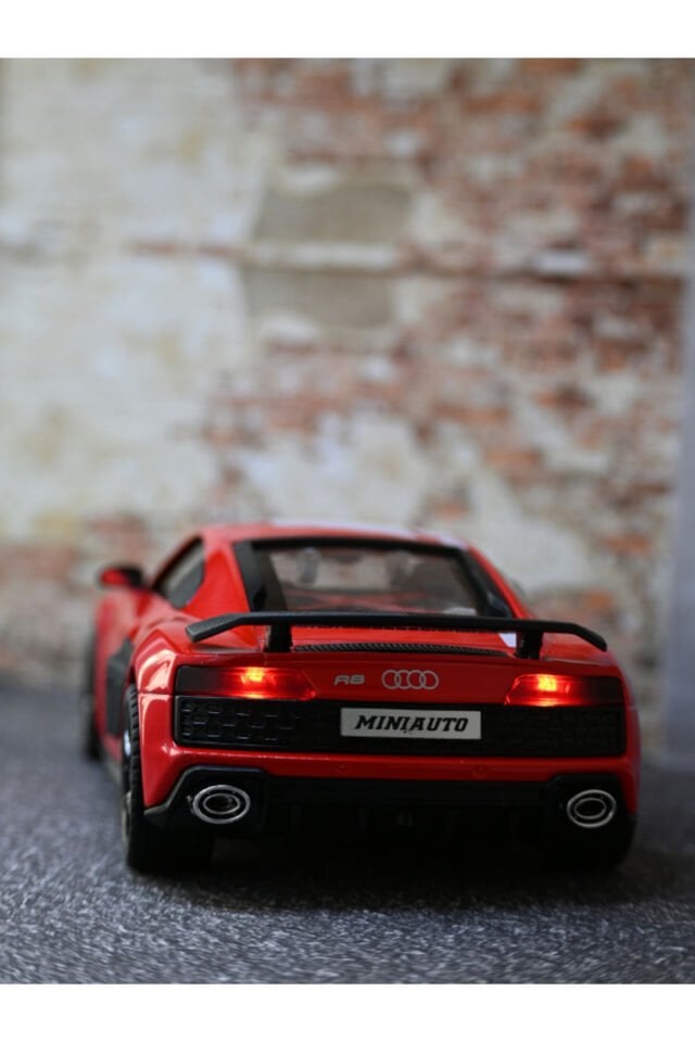 AUDİ R8 METAL ARABA KIRMIZI