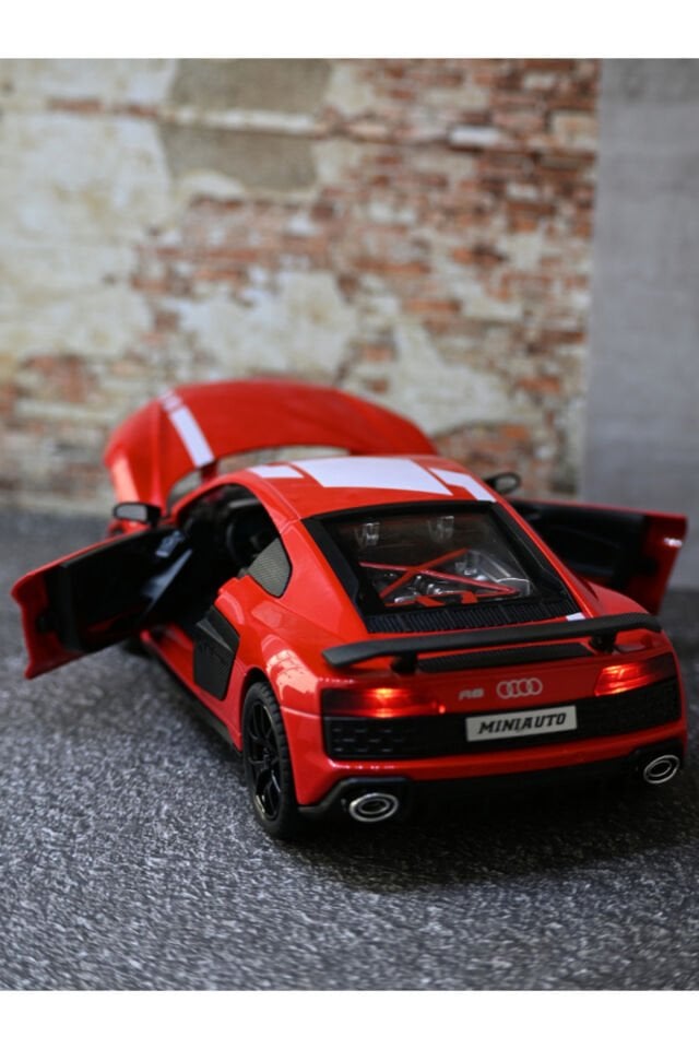 AUDİ R8 METAL ARABA KIRMIZI