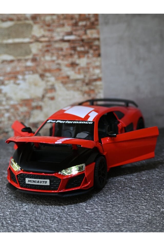 AUDİ R8 METAL ARABA KIRMIZI