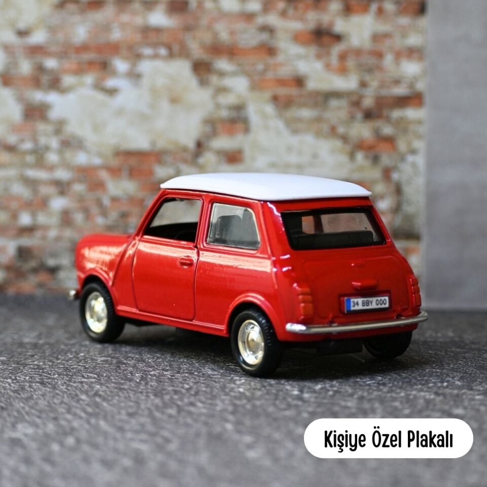 KLASİK MİNİ COOPER METAL ARABA KIRMIZI