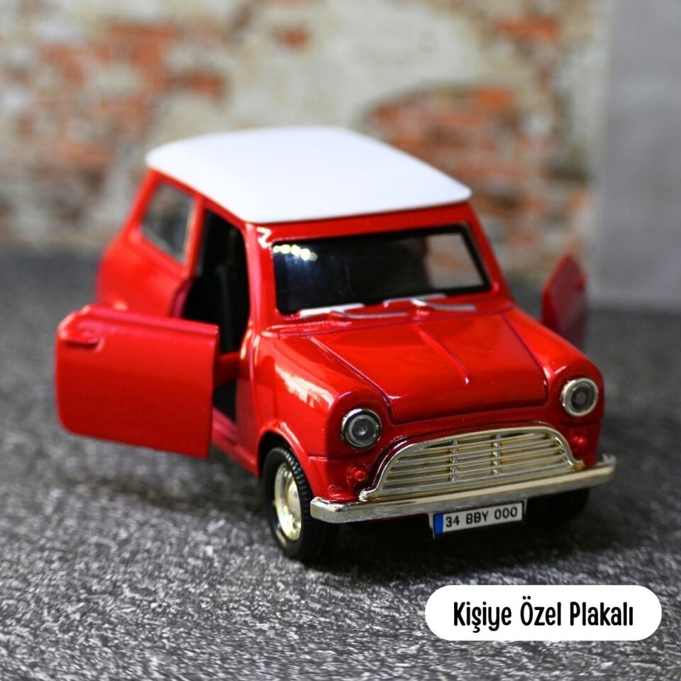 KLASİK MİNİ COOPER METAL ARABA KIRMIZI