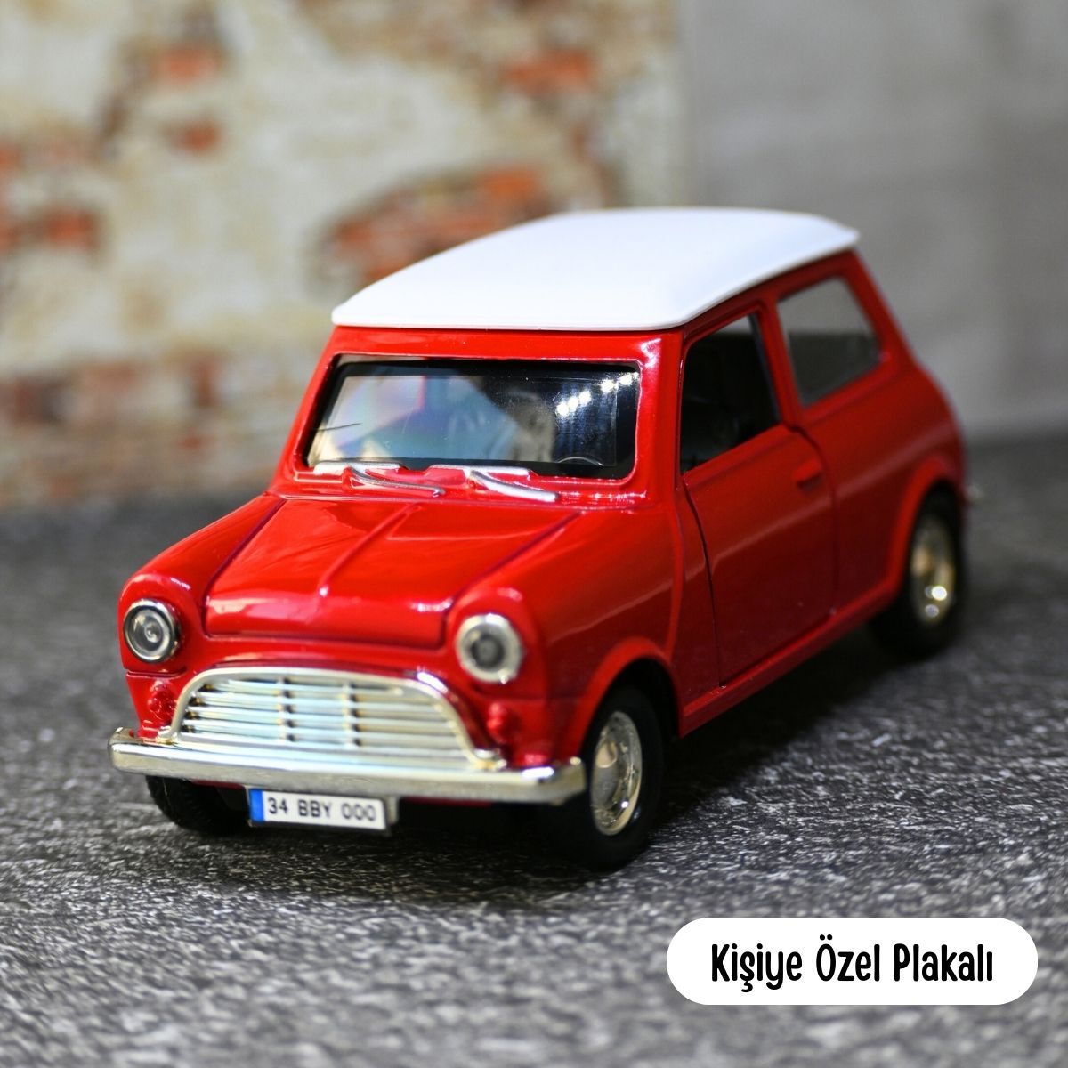 KLASİK MİNİ COOPER METAL ARABA KIRMIZI