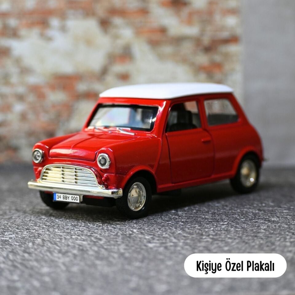 KLASİK MİNİ COOPER METAL ARABA KIRMIZI