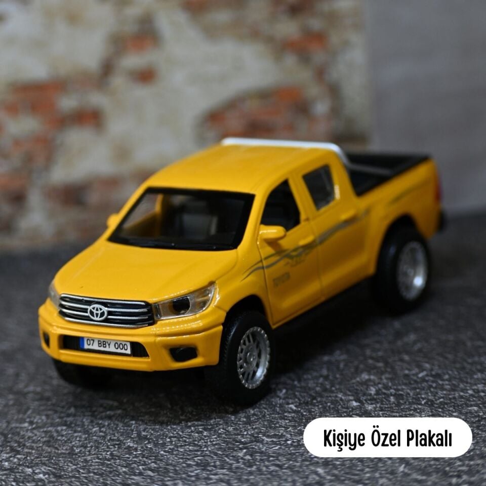 TOYOTA HİLUX METAL OYUNCAK ARABA SARI