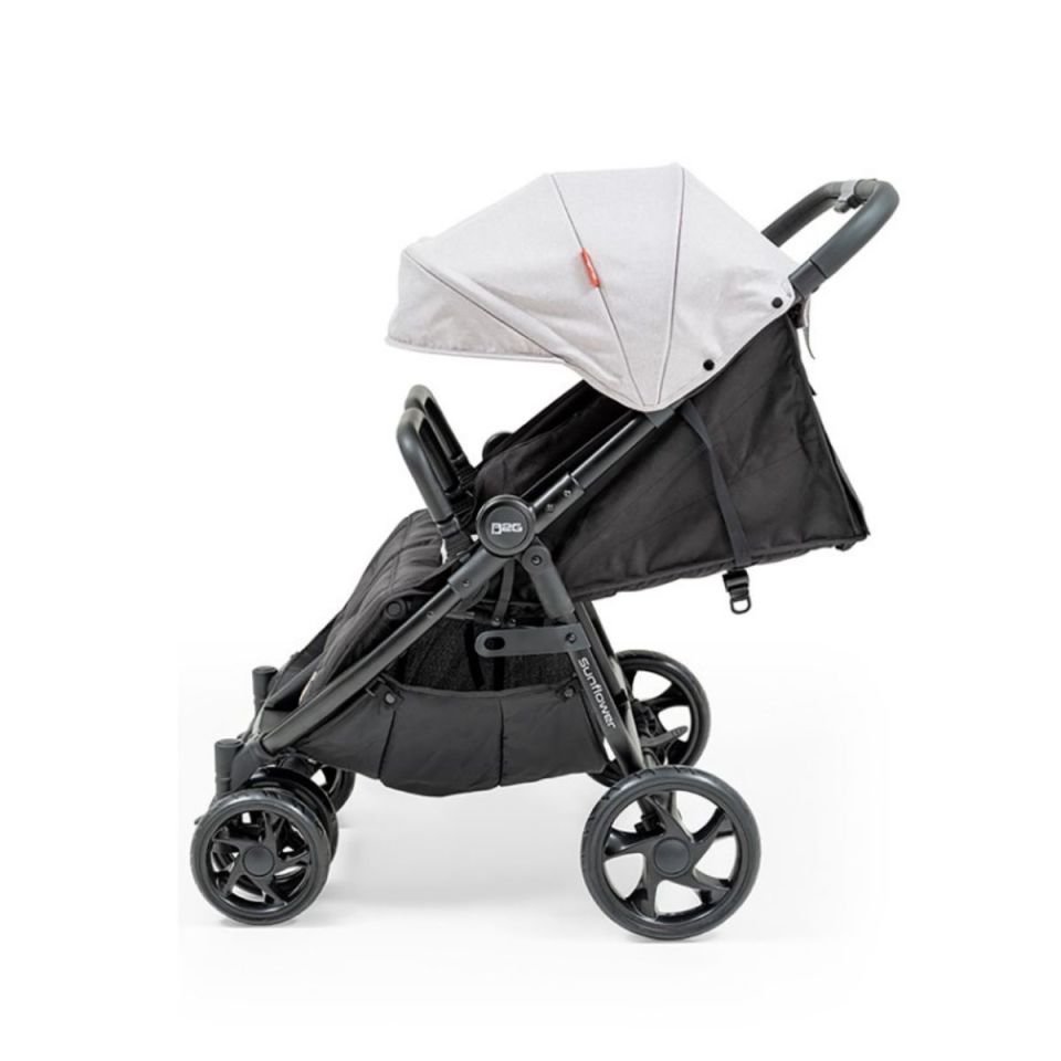 Baby2go Sunflower İkiz Bebek Arabası Gri