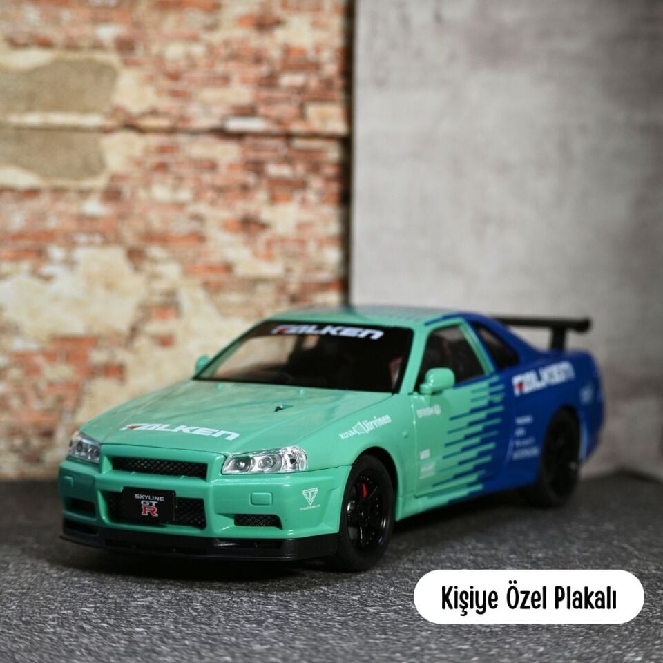NİSSAN SKYLİNE METAL ARABA TURKUAZ