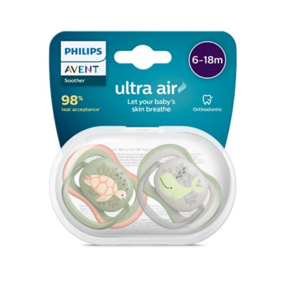 AVENT Ultra Air Emzik 6-18 Ay Erkek 2'li