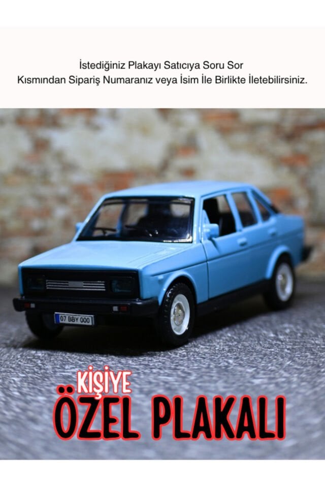 MURAT 131 SESLİ VE IŞIKLI METAL ARABA TURKUAZ