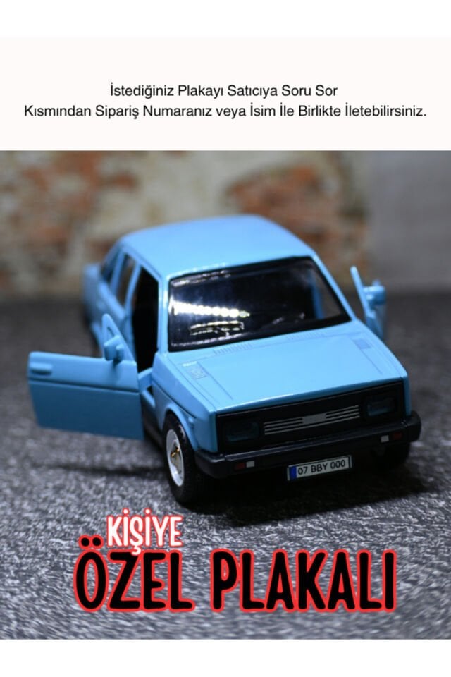 MURAT 131 SESLİ VE IŞIKLI METAL ARABA TURKUAZ